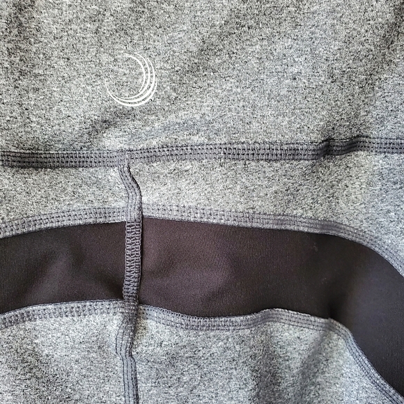 BSP mesh bottom high waist crop leggings Sz. L - Picture 3 of 5